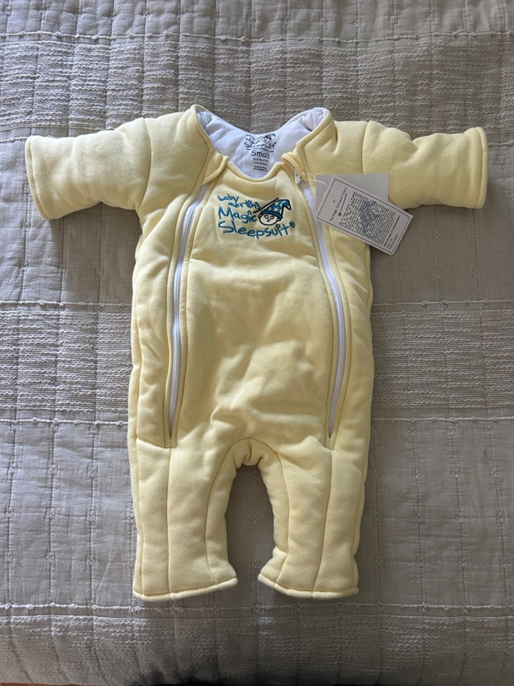 Baby Magic Light Yellow Sleepsuit One-Piece with Dual Zippers